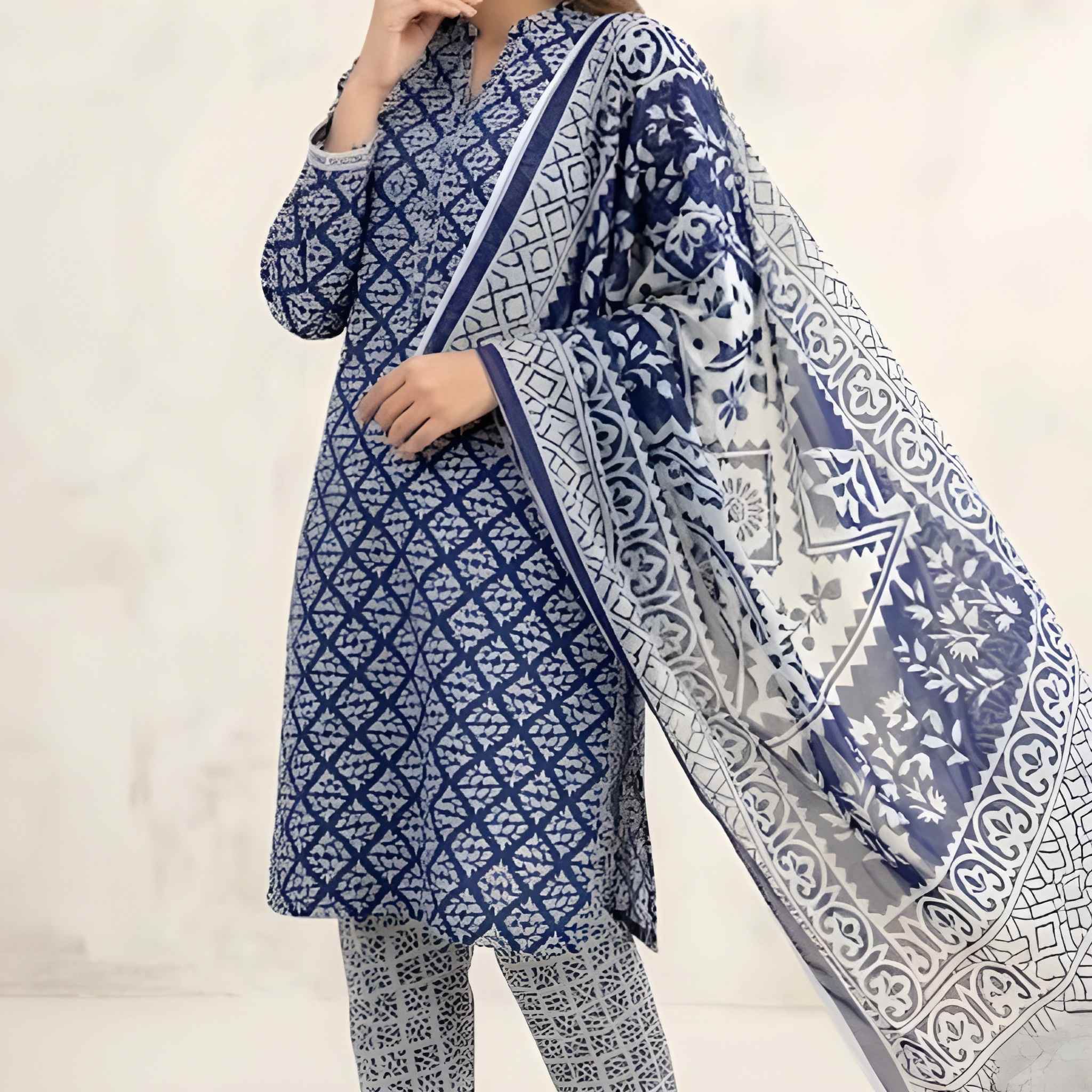 Digital Lawn Bana Dora Allover Print 3-Piece Suit Lawn Suit – Article 9 2 Digital Lawn Bana Dora Allover Print 3-Piece Suit – Article 9