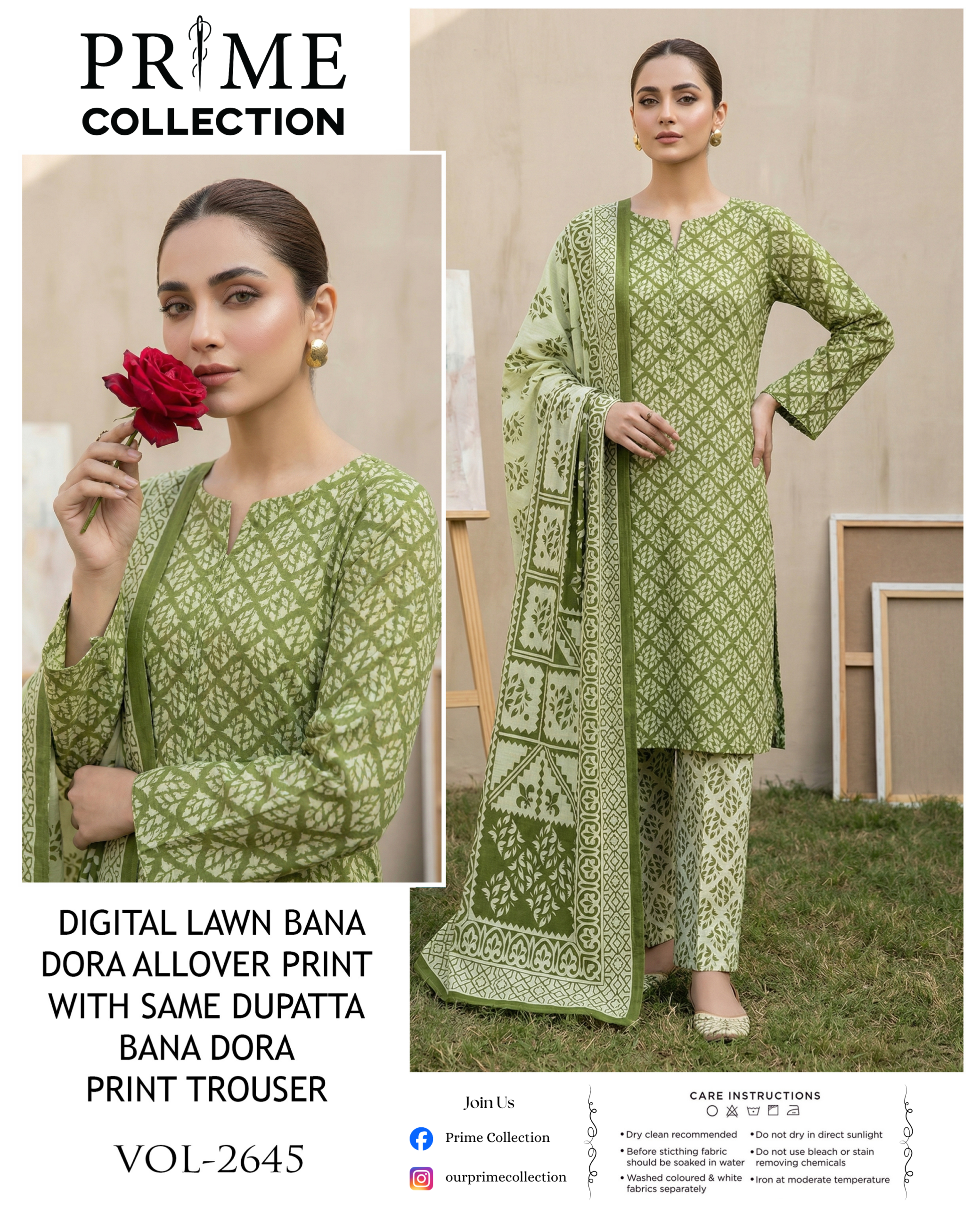 Digital Lawn Bana Dora Allover Print 3-Piece Suit Lawn Suit – Article 8 1 Digital Lawn Bana Dora Allover Print 3-Piece Suit – Article 8
