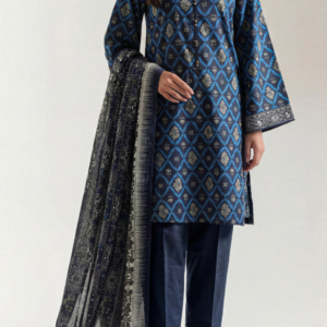 Unstitched Printed Lawn 3 Piece