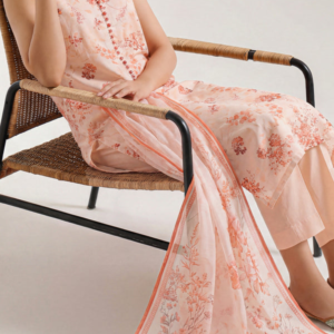 Unstitched Printed Lawn 3 Piece
