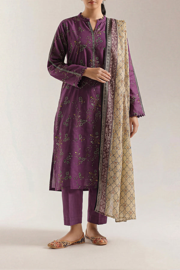 Unstitched Printed Lawn 3 Piece - SY36AR1 1 Unstitched Printed Lawn 3 Piece