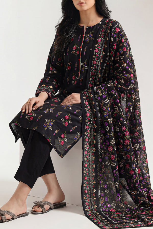 Unstitched Printed Lawn 3 Piece - SY02A 2 Unstitched Printed Lawn 3 Piece