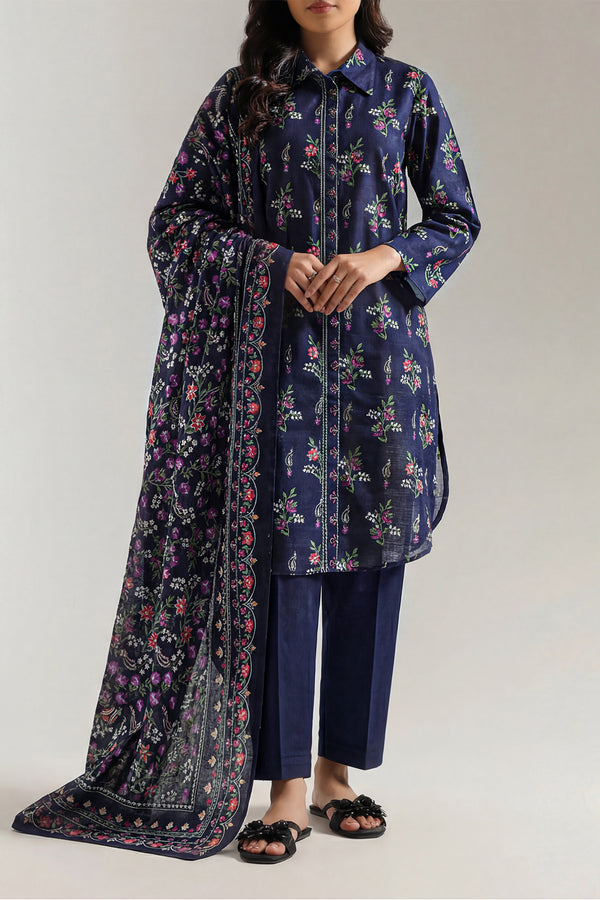 Unstitched Printed Lawn 3 Piece - SY02B 3 Unstitched Printed Lawn 3 Piece