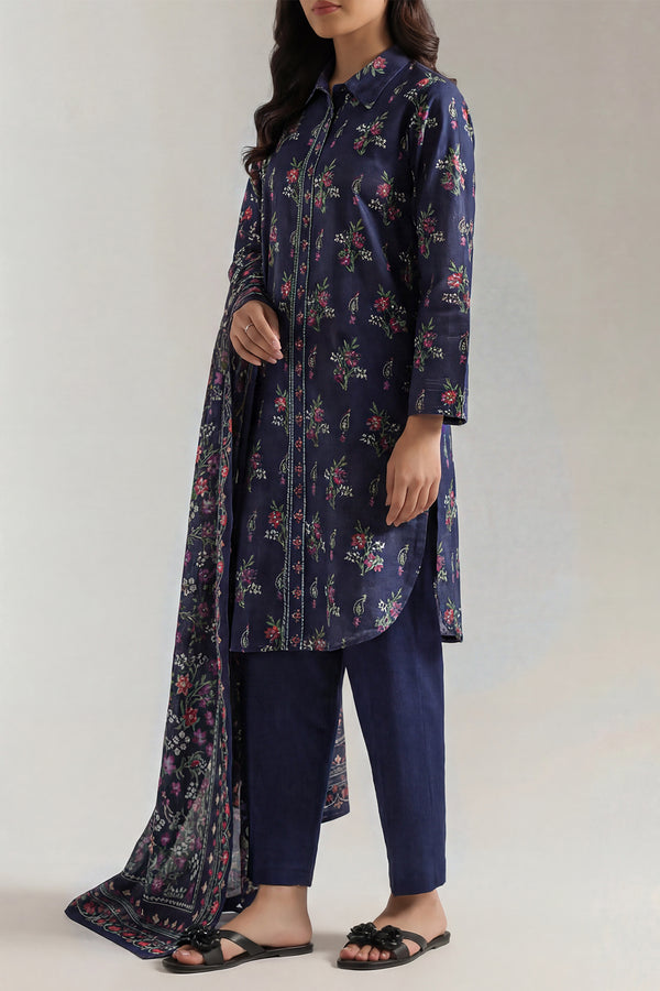 Unstitched Printed Lawn 3 Piece - SY02B 2 Unstitched Printed Lawn 3 Piece