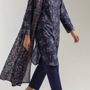 Unstitched Printed Lawn 3 Piece