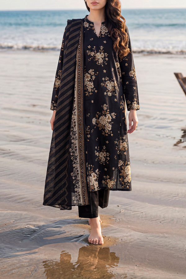 Unstitched Printed Lawn 3 Piece - SY02AR 1 Unstitched Printed Lawn 3 Piece