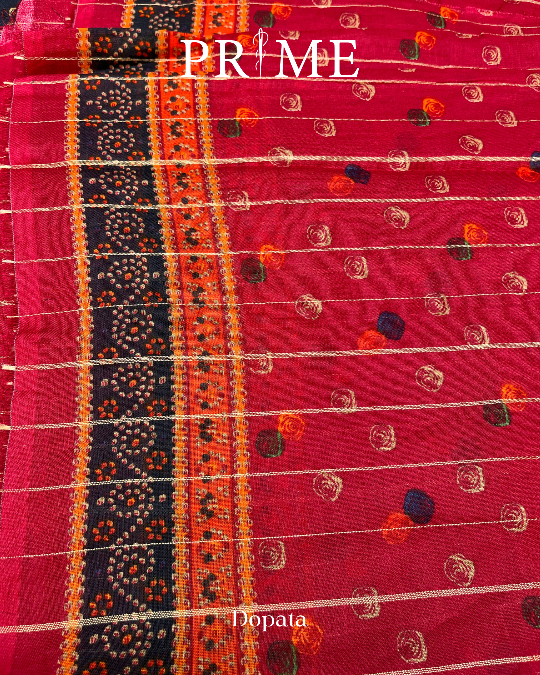 Prime Collection Navy & Red Printed 3 Piece Lawn Suit - BCT 06 3 Prime Collection Navy & Red Printed 3 Piece Lawn Suit