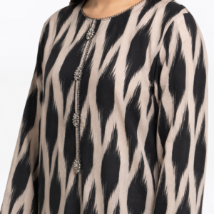 Abstract Ikat Print 2-Piece