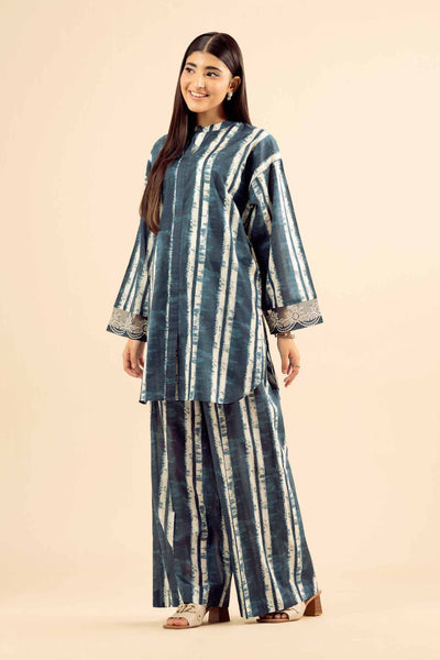 2 Piece Printed Co-Ord Set – Blue Tie & Dye Shirt Trouser 7 2 Piece Printed Co-Ord Set