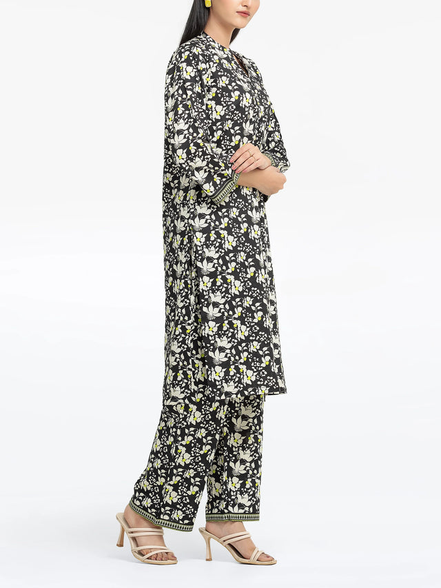 Floral Printed 2-Piece Co-Ord Set with Straight Kurta 5 Floral Printed 2-Piece