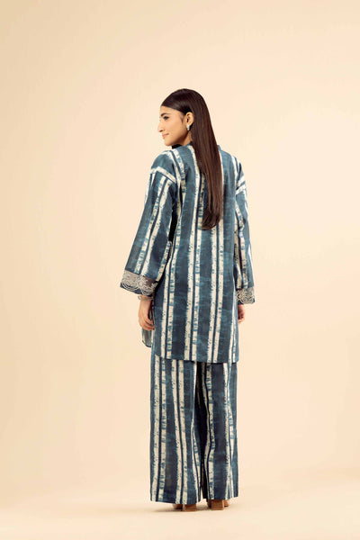 2 Piece Printed Co-Ord Set – Blue Tie & Dye Shirt Trouser 5 2 Piece Printed Co-Ord Set