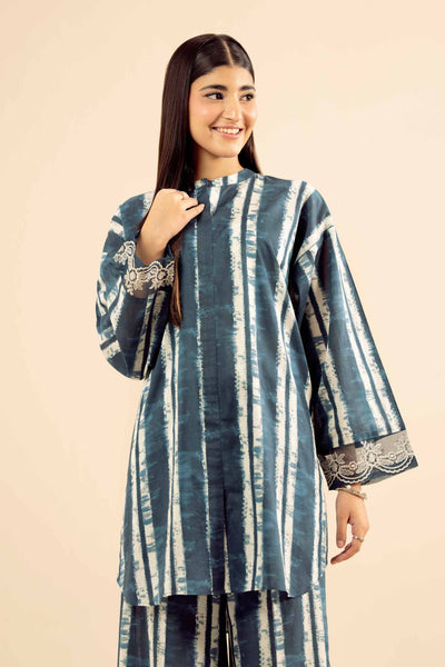 2 Piece Printed Co-Ord Set – Blue Tie & Dye Shirt Trouser 6 2 Piece Printed Co-Ord Set