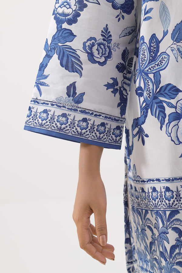 Azure Bloom Printed Lawn Suit – 3 Piece D010 7 Azure Bloom Printed Lawn Suit