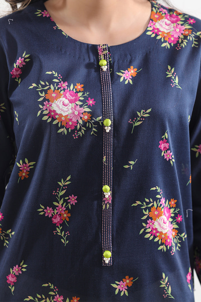 Midnight Bloom Printed Lawn Suit – Elegant 3 Piece Floral Ensemble D06 6 Midnight Bloom Printed Lawn Suit
