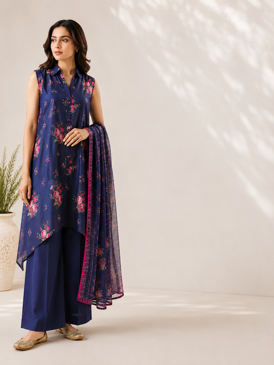 Midnight Rose Printed Lawn Suit – 3 Piece D012 2 Midnight Rose Printed Lawn Suit – 3 Piece