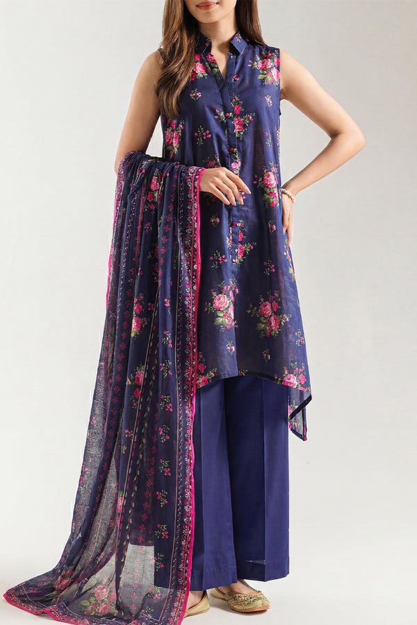 Midnight Rose Printed Lawn Suit – 3 Piece D012 4 Midnight Rose Printed Lawn Suit – 3 Piece