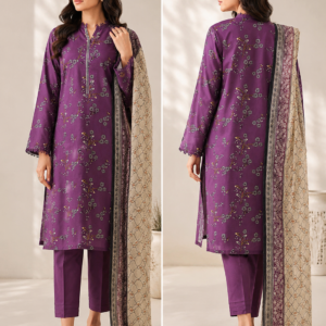Home 2 Royal Amethyst Printed Lawn Suit